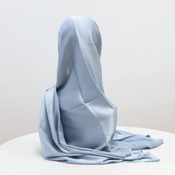 1.3 Wholesale Textured Satin Bawal Headscarf