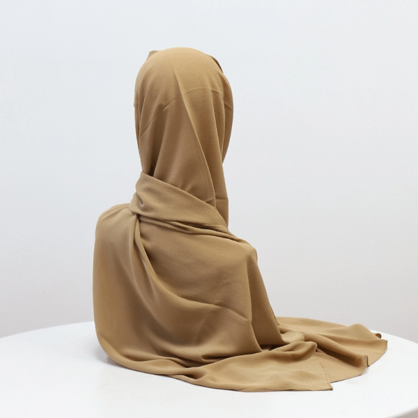1.4 Plain Crinkle Chiffon Tudung