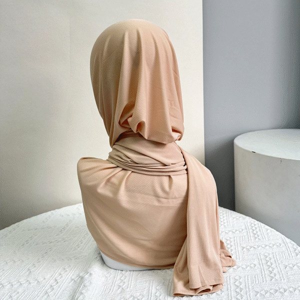 Premium ribbed jersey hijab