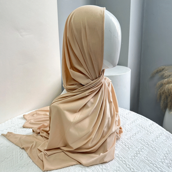 Premium ribbed jersey hijab