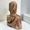 Plain Satin Crinkle Hijab