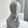 23.5 Plain Satin Jersey Shawl Hijab