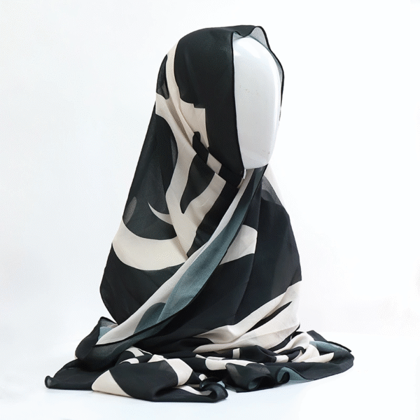 Printed Soft Pearl Chiffon Hijab