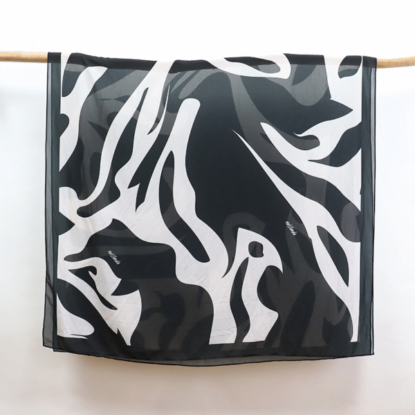 Printed Soft Pearl Chiffon Hijab