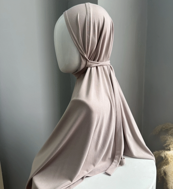 Premium Instant Tie-Back Jersey Hijab Scarf