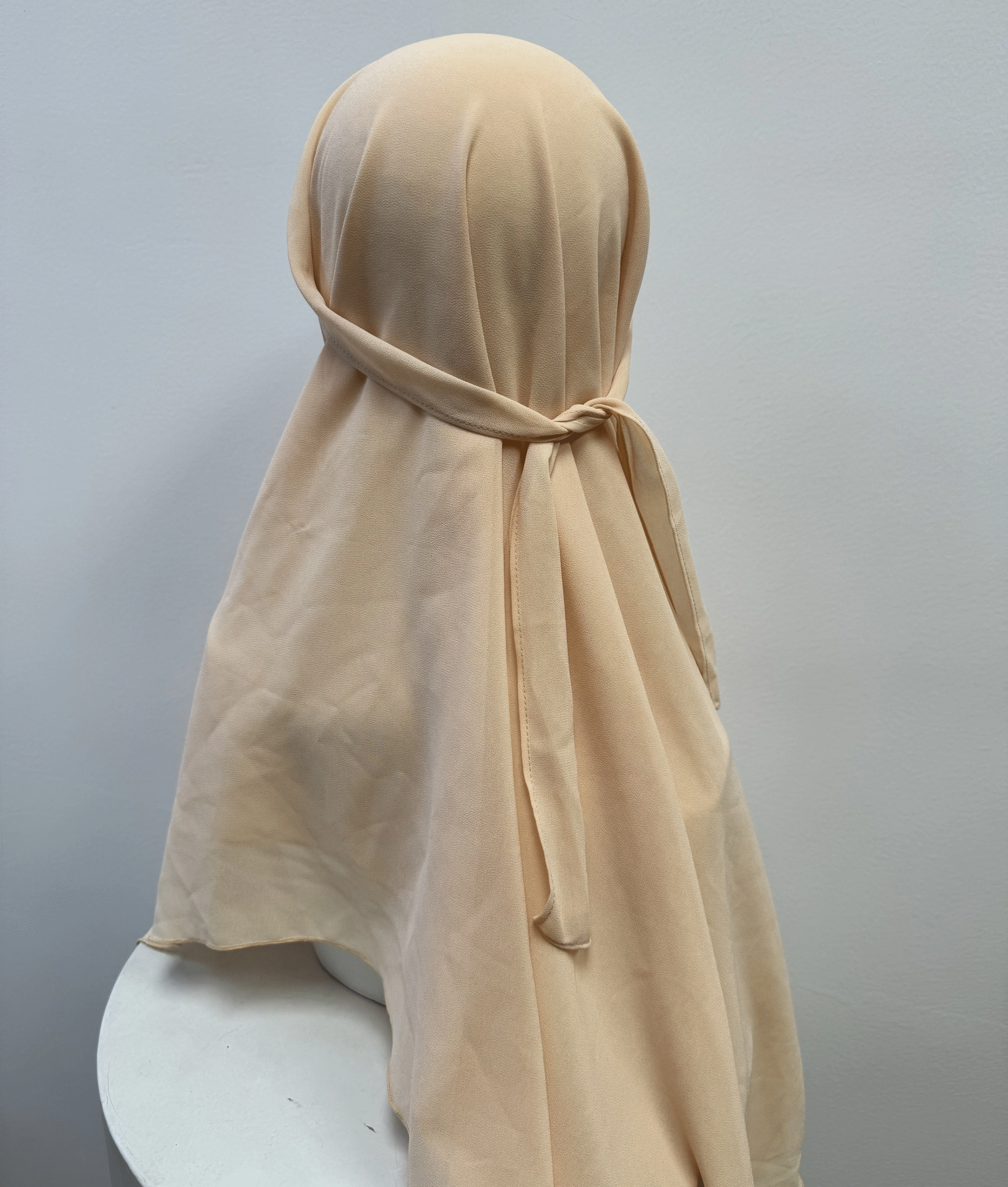 Premium Chiffon Instant Tie-Back Jersey Hijab Scarf