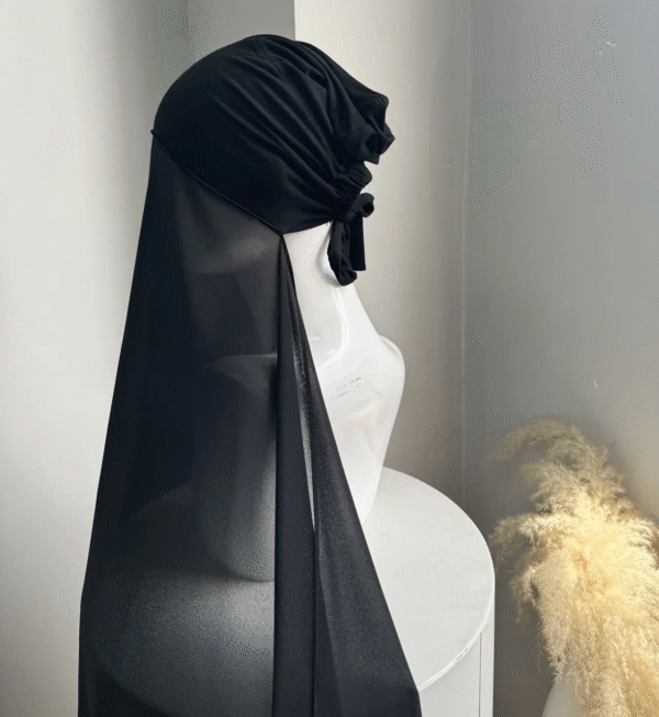 Chiffon Hijab with Tie-Back Inner Underscarf Instant