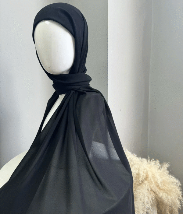 Chiffon Hijab with Tie-Back Inner Underscarf Instant
