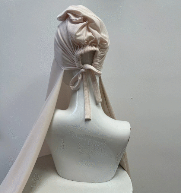 Plain Satin Hijab with Tie-Back UnderCap Instant