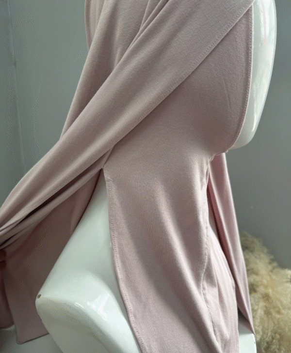 2pcs Attached Women Instant Cotton Jersey Hijab