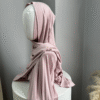 2pcs Attached Women Instant Cotton Jersey Hijab