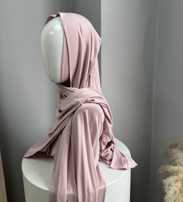 2pcs Attached Women Instant Cotton Jersey Hijab