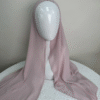 Adjustable Elastic Band Diamond Chiffon Hijab