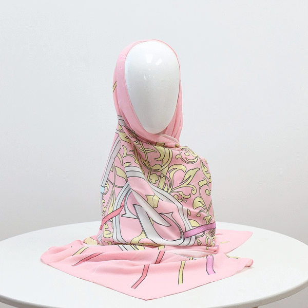 Custom Printed Tudung Chiffon Hijab