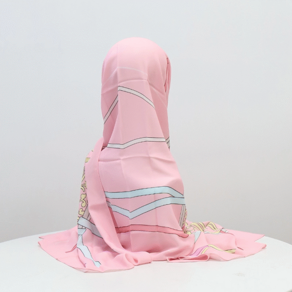 Custom Printed Tudung Chiffon Hijab