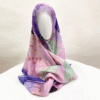 Soft Cotton Voile Japanese Square Print Hijab