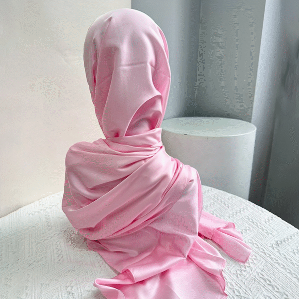 Satin Silk Crinkle Hijab