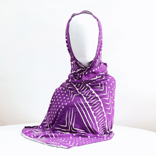Custom Printed Cotton Jersey Hijab