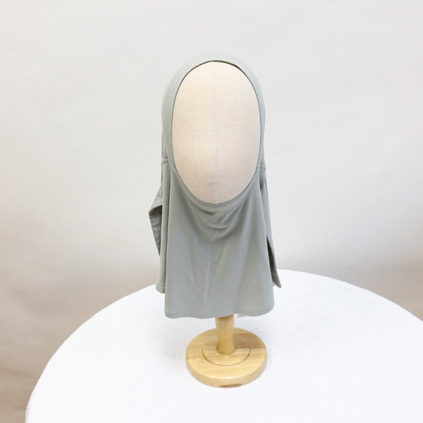 Bamboo Jersey Neck Cover Caps with Ear Piercing