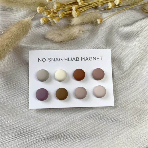 Custom Matte Finish Round Hijab Magnet