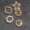 72.5 Custom Metal Enamel Hijab Ring Clips