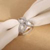 74.2 Custom Triangle Diamond Hijab Ring