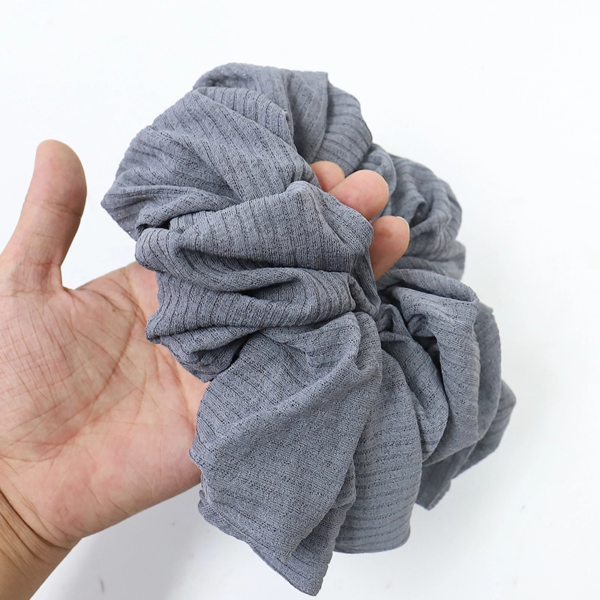 OEM/ODM 22cm Ribbed Jersey Hair Scrunchies