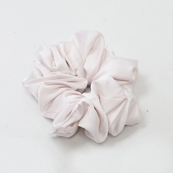 Wholesale Satin Crepe Solid Color Scrunchies