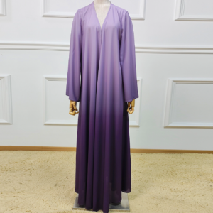 06ad9a0d-b372-45ee-b2a1-bef83718d38e Ombre EID Fashion Modest Embroidery EID Cardigan Robe Muslim Abaya