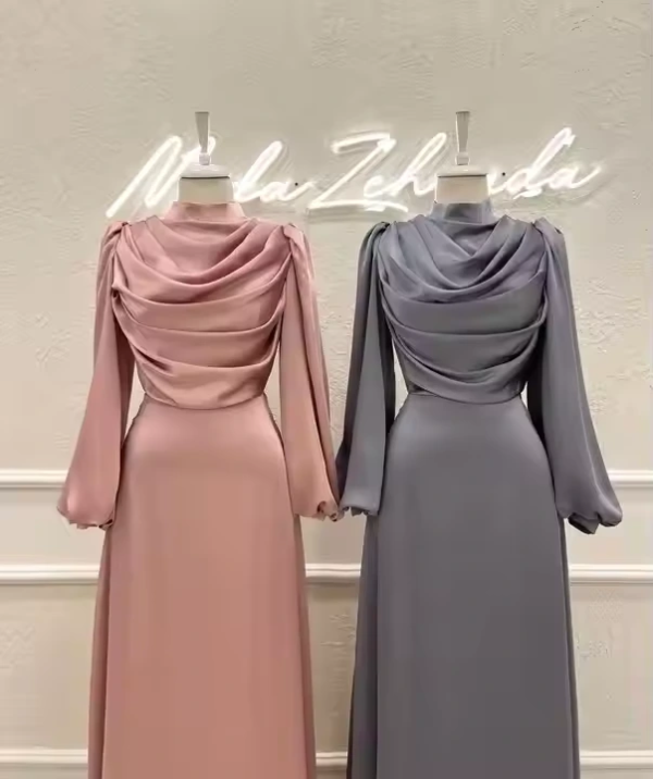 1 Womens Muslim Sleeve Long Maxi Dress