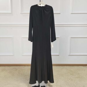 Long Sleeve Elegant Pocket Malay Baju Abaya