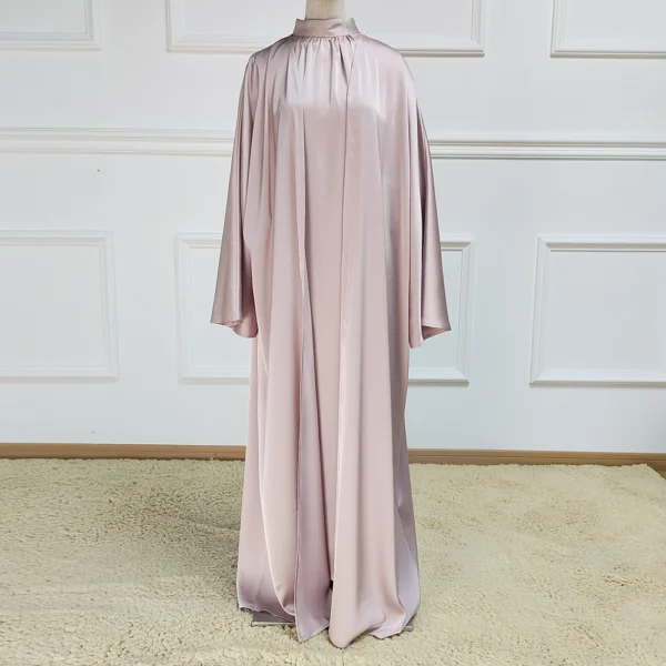 1 Hot sale manufacturer casual khaliji abaya summer open casual hijab and abaya