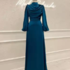 2 Womens Muslim Sleeve Long Maxi Dress