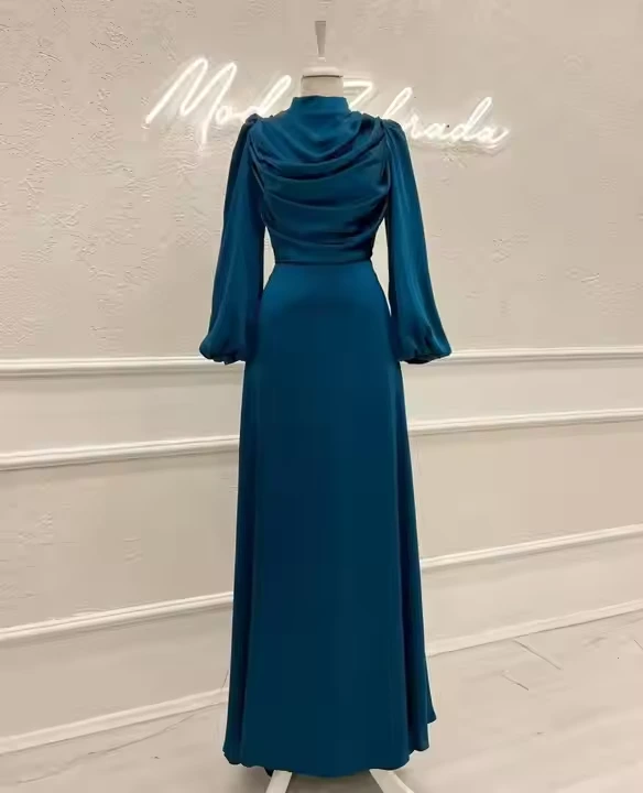 2 Womens Muslim Sleeve Long Maxi Dress