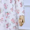 Pure Silk Co-ord set for Ladies Wear with Small Flowers