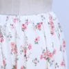 Custom Pattern Blouse Skirt Set Floral Printing Heavy Chiffon CoTudung Girl Baju Kurung