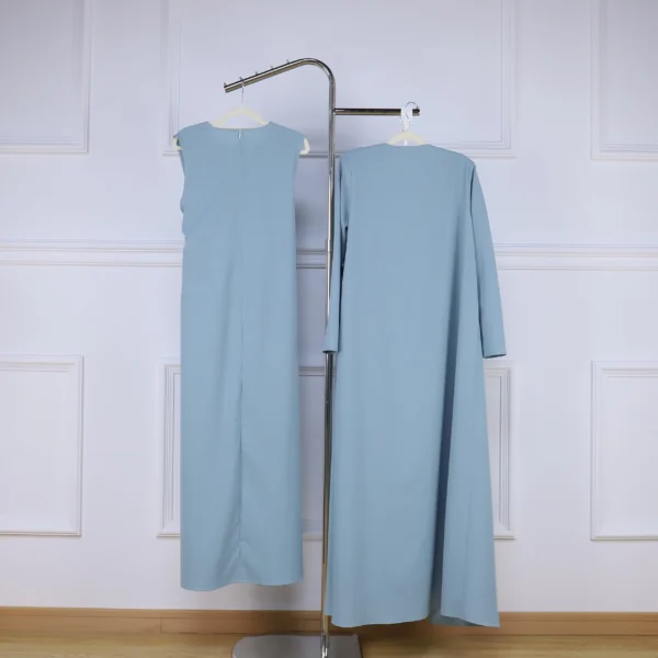 2 Aschulman EID Solid Color Wholesale Factory Price Muslim Clothing Dress