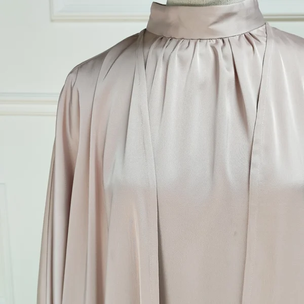 2 Hot sale manufacturer casual khaliji abaya summer open casual hijab and abaya