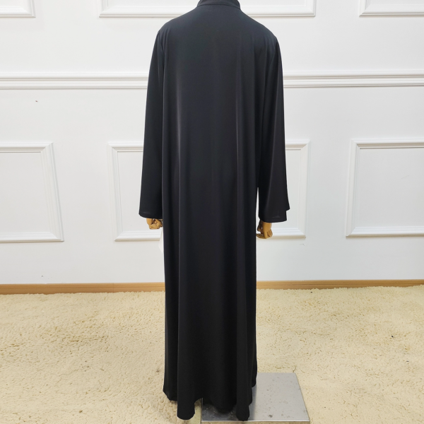Turkish EID Modest Islamic Clothing Elegant Open Abaya Women Muslim Kaftan