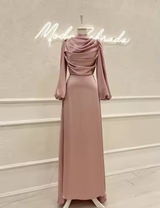 3 Womens Muslim Sleeve Long Maxi Dress
