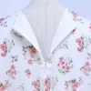 Custom Pattern Blouse Skirt Set Floral Printing Heavy Chiffon CoTudung Girl Baju Kurung