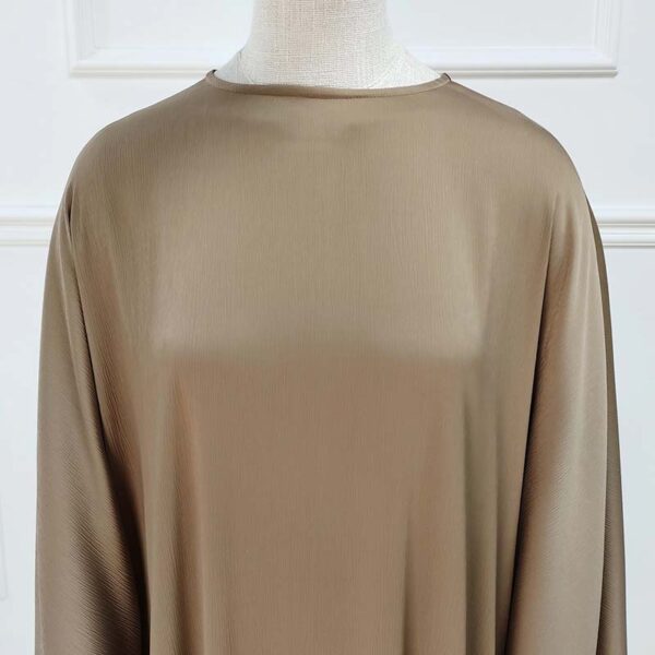 3 New Custom Made Style Satin Splicing Modest Maxi Dress for Muslim Women