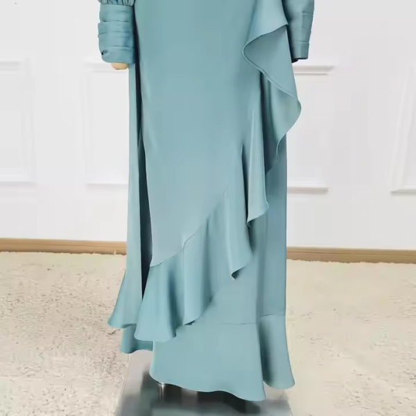 3 Muslim Women Long Modest Maxi Dress Dubai Party Evening Abayas