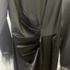4 Satin Extra Long Sleeve Knit Maxi Dress for Muslim Women