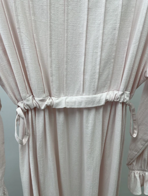 4 Extra Long Sleeve Rib Knit Boat Neck Knit Ladies' Dresses