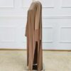 4 New Custom Made Style Satin Splicing Modest Maxi Dress for Muslim Women