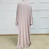 4 Hot sale manufacturer casual khaliji abaya summer open casual hijab and abaya