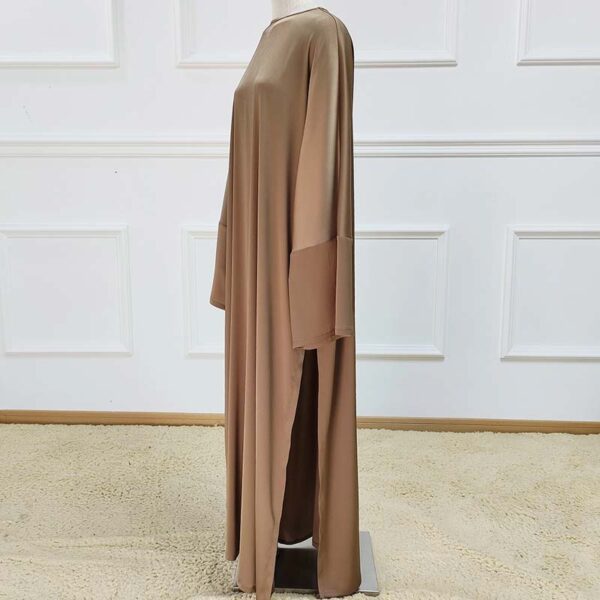 4 New Custom Made Style Satin Splicing Modest Maxi Dress for Muslim Women