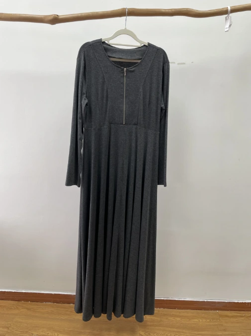 4 New Muslim women modest knitwear Maxi Dress