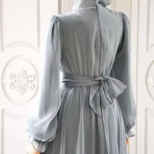 Ramadan New Muslim Abaya – Long Sleeve Modest Maxi Dress